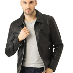 Men’s Black Solid Jacket
