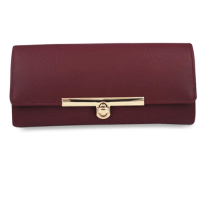Women’s Maroon Hand Clutch Wallet Purse