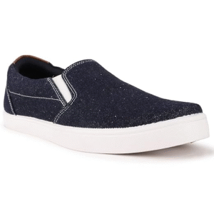 Men’s Denim Sneakers Black-9 UK