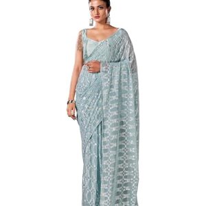Women's Woven Georgette Ready to Wear Saree