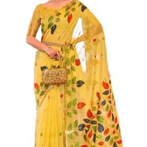 Women's Cotton silk saree for Patola festival Wedding silk with blouse piece