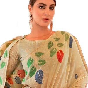 Women's Cotton silk saree for Patola festival Wedding silk with blouse piece