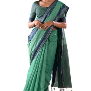 Women's Cotton silk saree for Patola festival Wedding silk with blouse piece