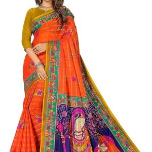 Pure Cotton Printed Mul Mul Saree for Women